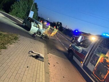 Wypadek o świcie. Mieszkaniec Rudy Śląskiej w ciężkim stanie Wypadek mikolow5