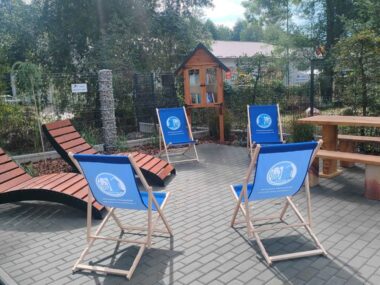 Nowa przestrzeń rekreacyjna w Zbrosławicach Zbroslawice biblioteka pod chmurka