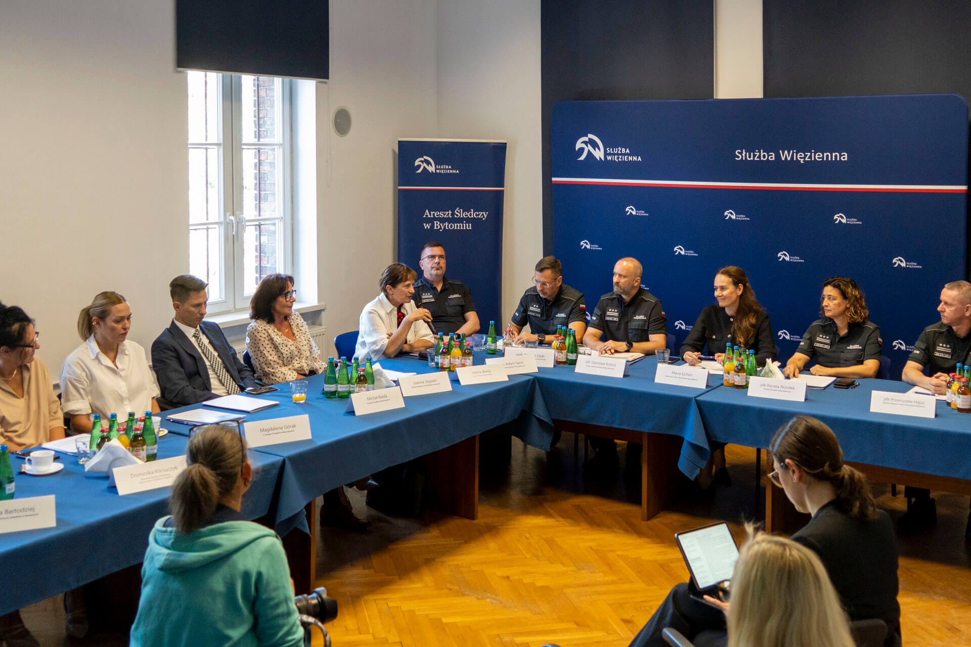 Konferencja dotycząca planów modernizacji aresztu w Bytomiu
