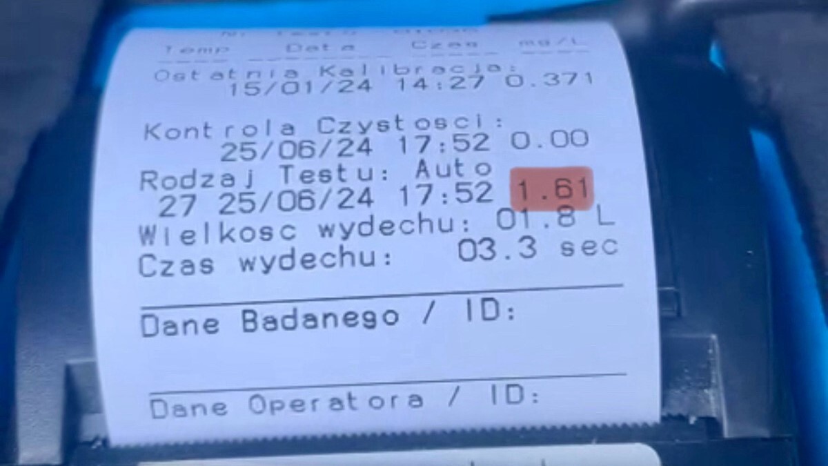 Badanie alkomatem