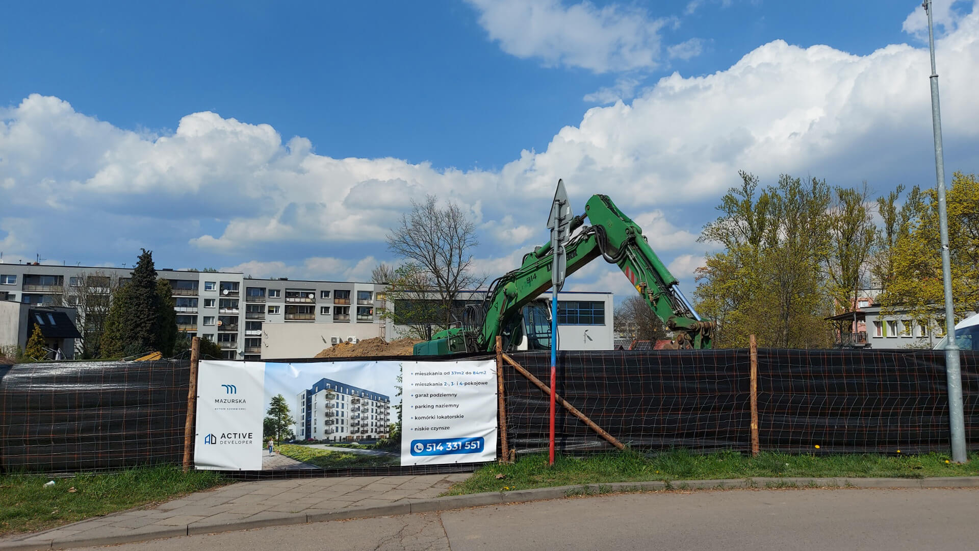 Deweloper z Rudy Śląskiej buduje nowy blok w Szombierkach przy ulicy Mazurskiej