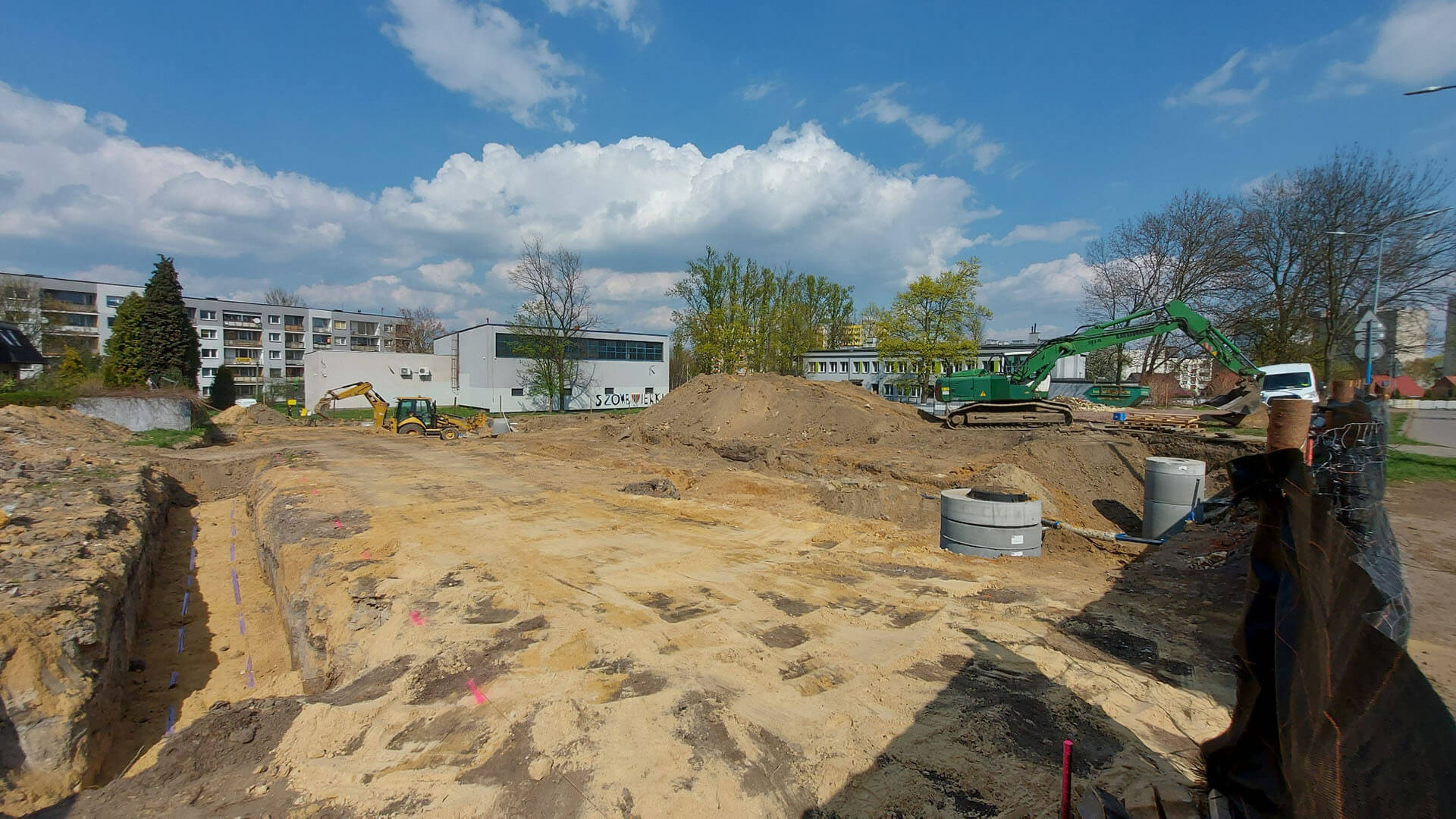 Budowa nowego bloku w Szombierkach