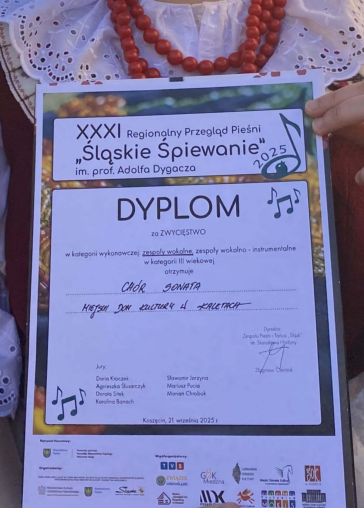 Chór "Sonata" z Kalet na Regionalnym Przeglądzie Pieśni