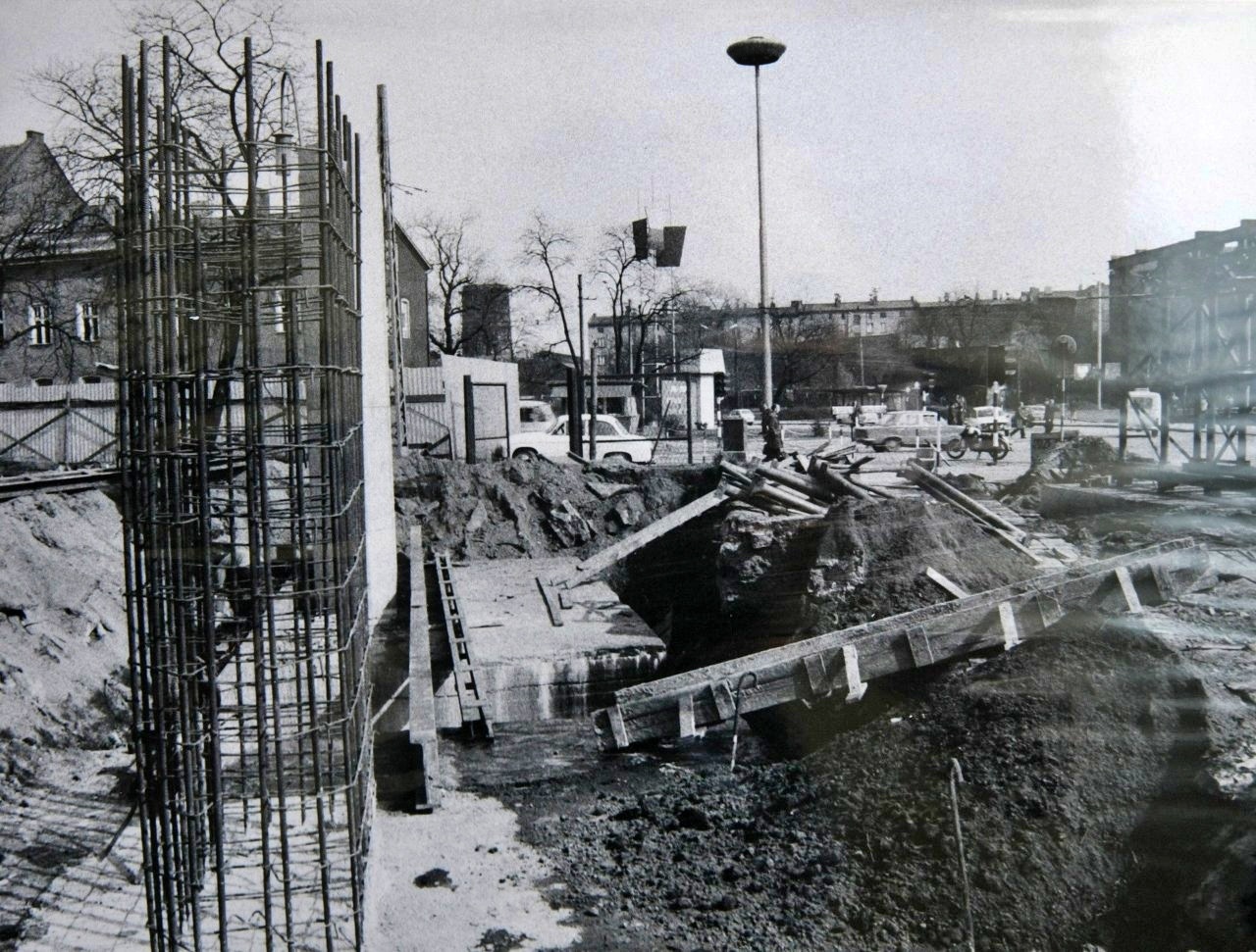 Chorzow budowa estakady um 1