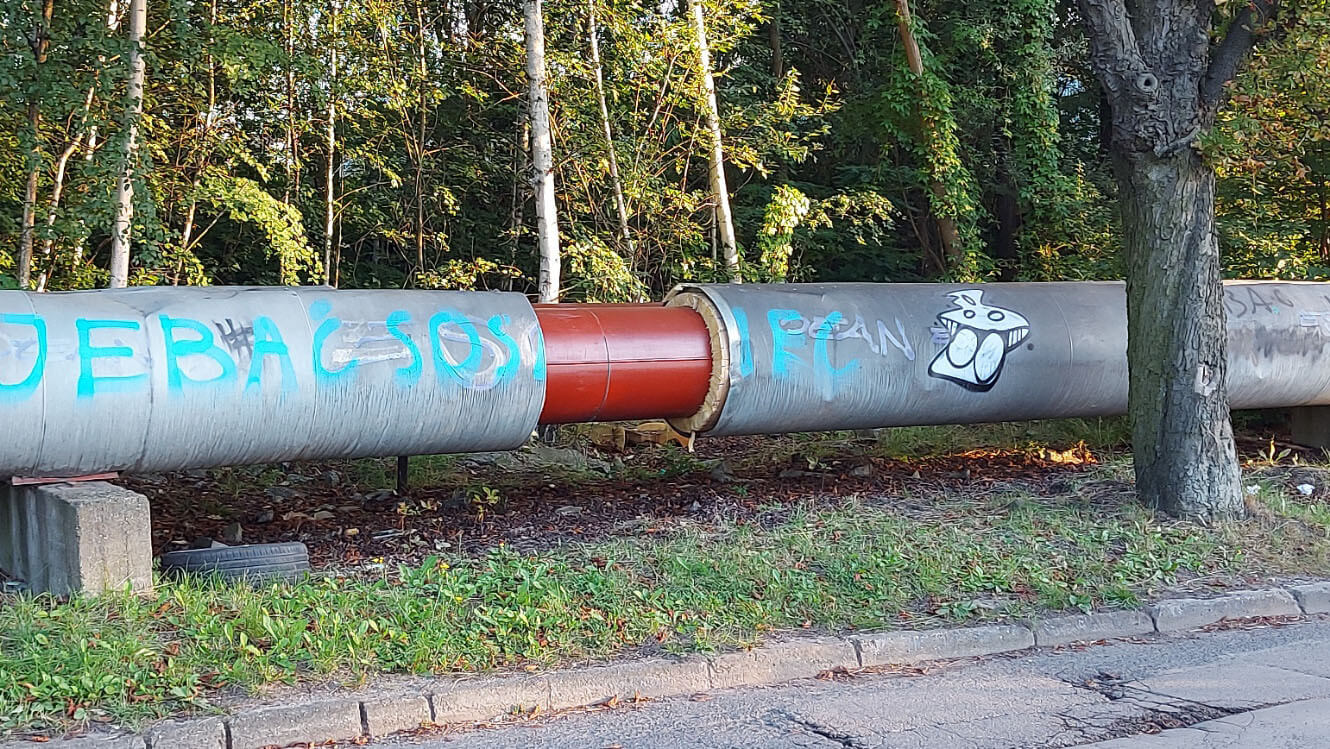Likwidacja naziemnej linii ciepłowniczej przy ul. Kilara w Bytomiu
