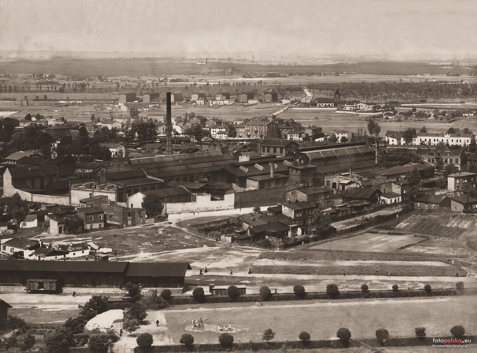 Widok na dawną fabrykę Defum w Dąbrowie Górniczej