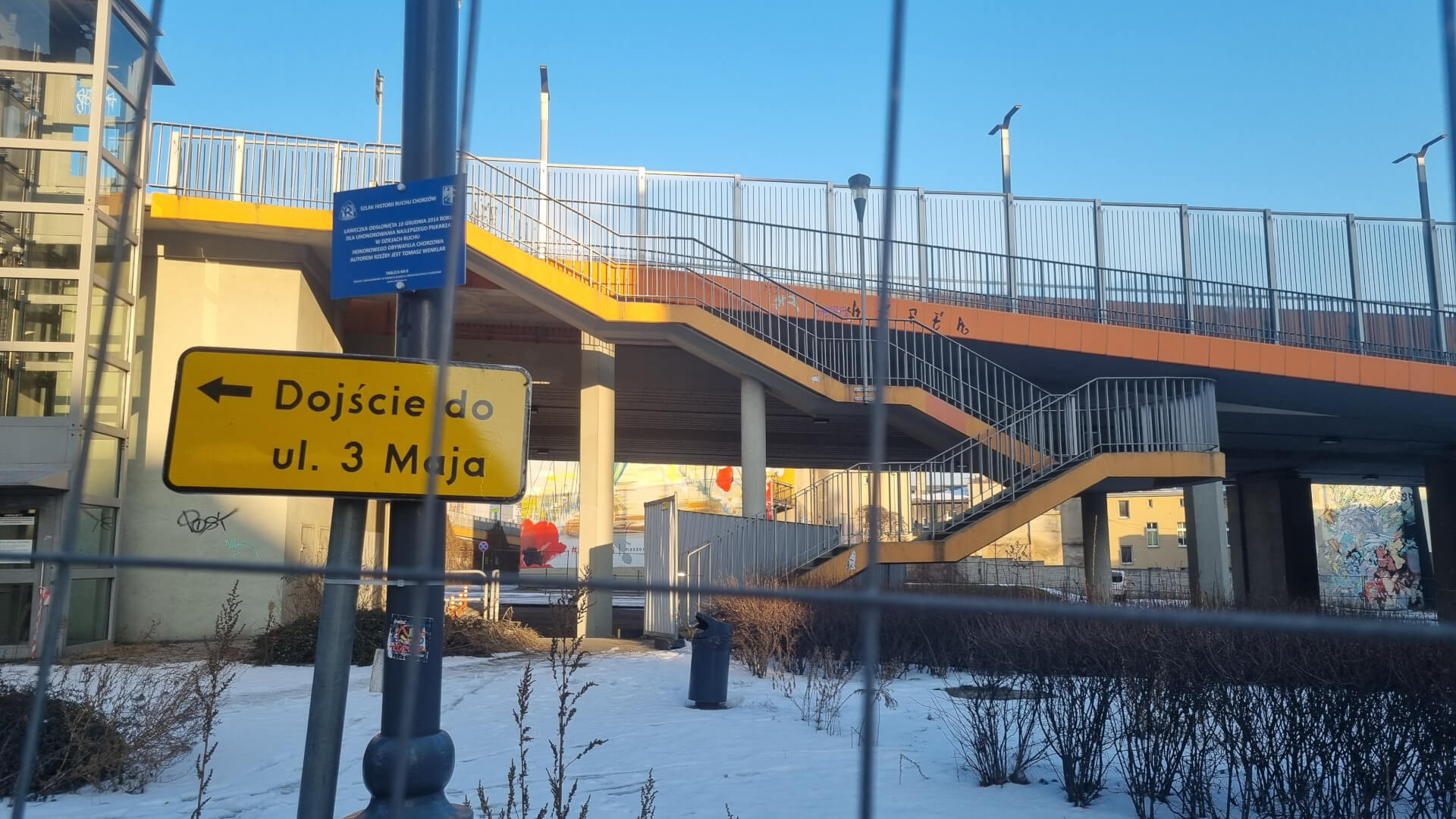 Estakada w Chorzowie, 19 stycznia 2026 r.