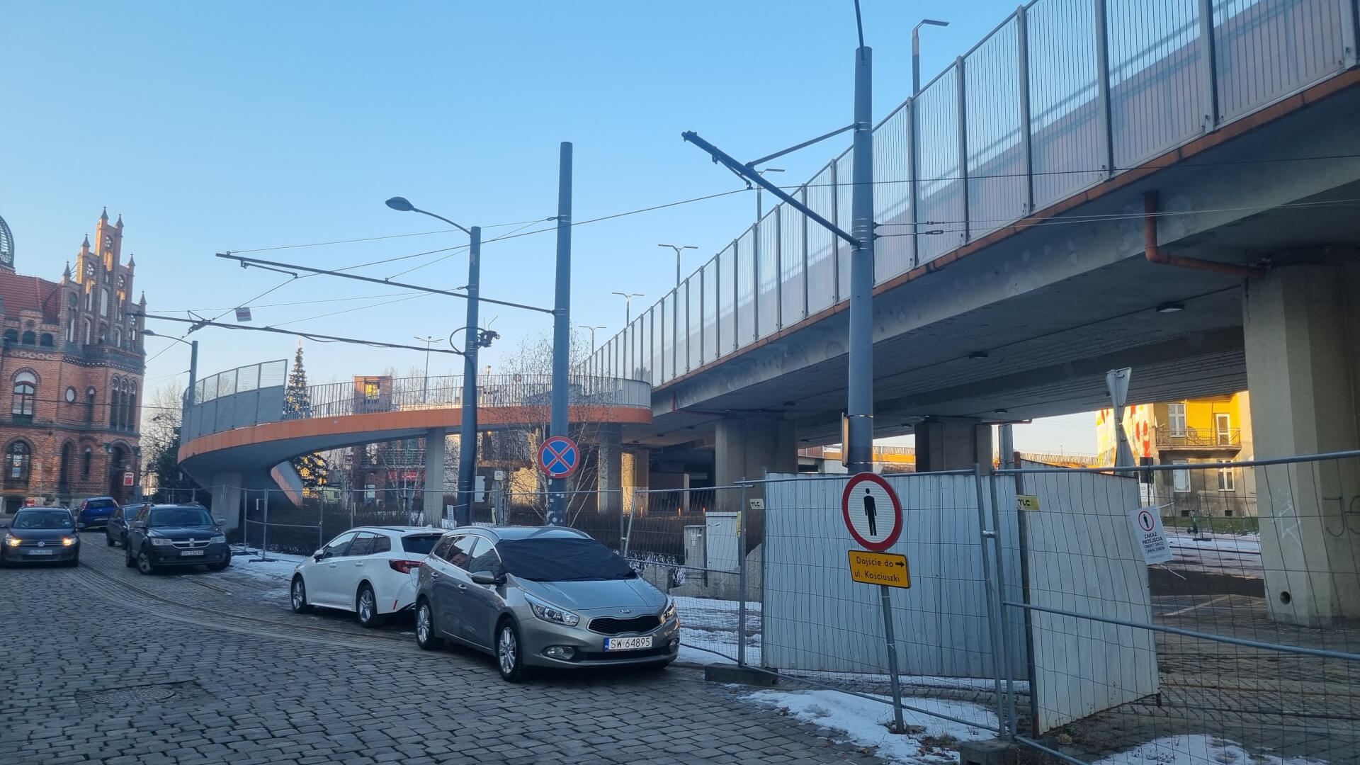 Estakada w Chorzowie, 19 stycznia 2026 r.