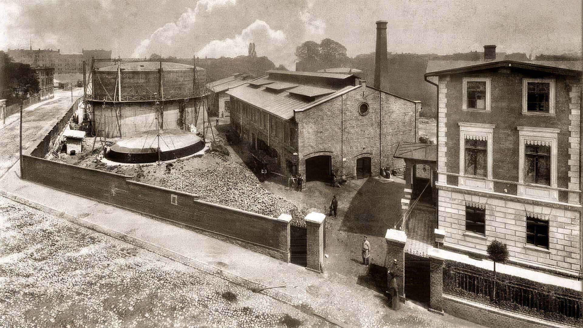 Gazownia miejska w Bytomiu w 1893 roku