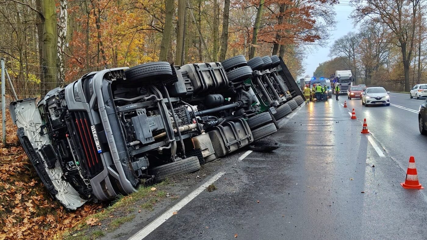 Niebezpieczne zdarzenie na DK88 w Gliwicach. Są utrudnienia w ruchu