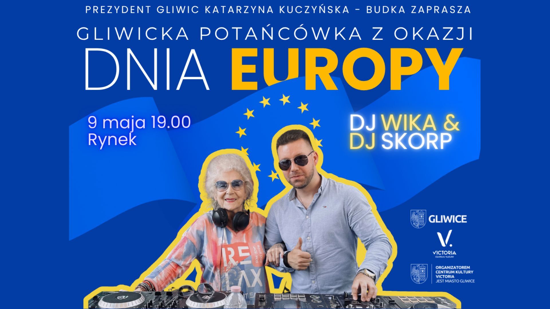 Sezon potańcówek zaczyna 88-letnia DJ Wika – taniec na Rynku w Dniu Europy