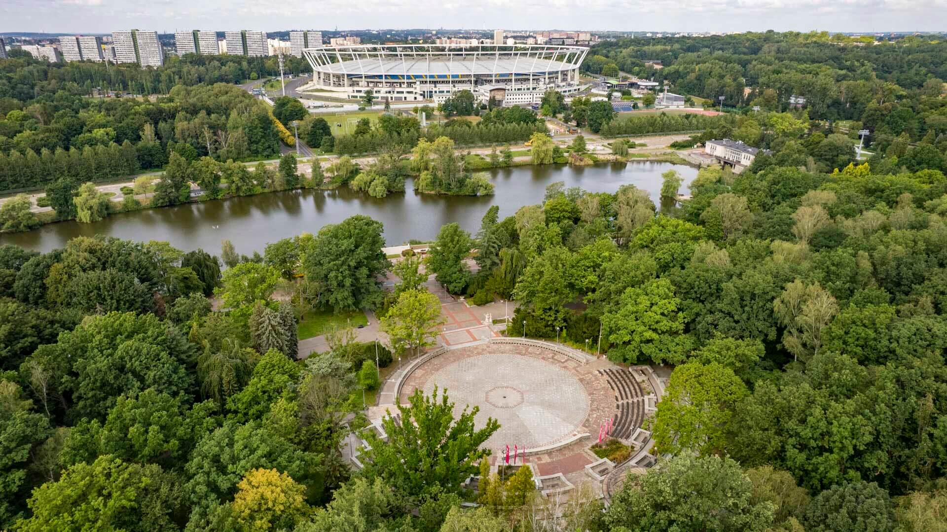 Kanał Regatowy w Parku Śląskim po modernizacji