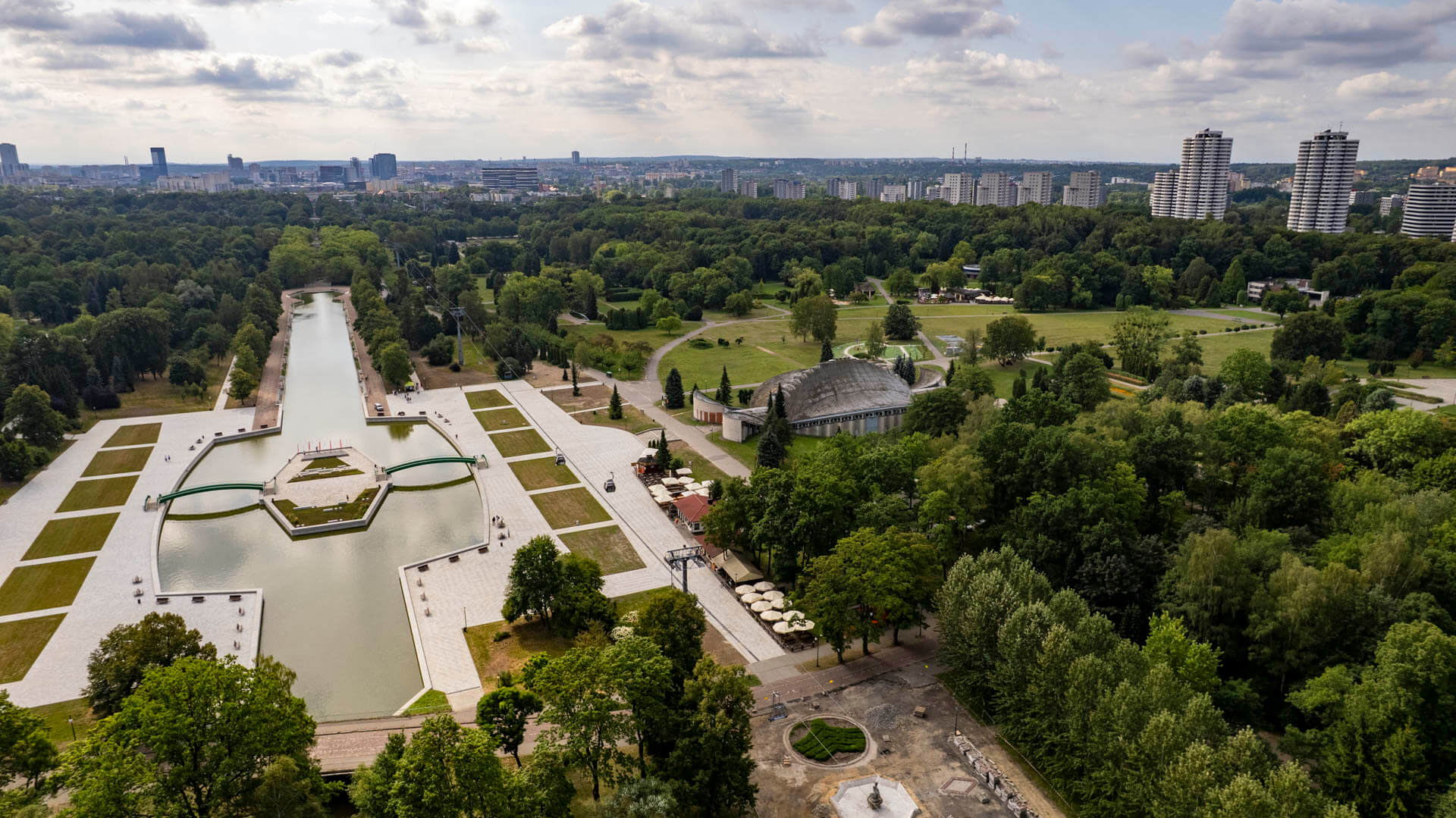Kanał Regatowy w Parku Śląskim po modernizacji