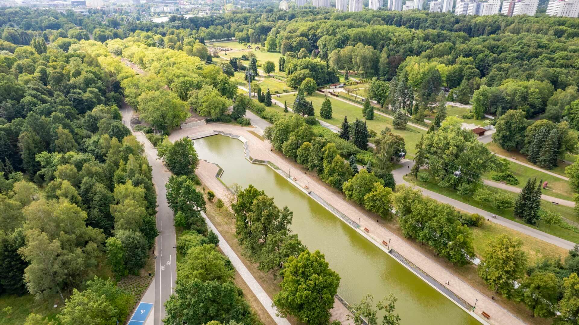 Kanał Regatowy w Parku Śląskim po modernizacji