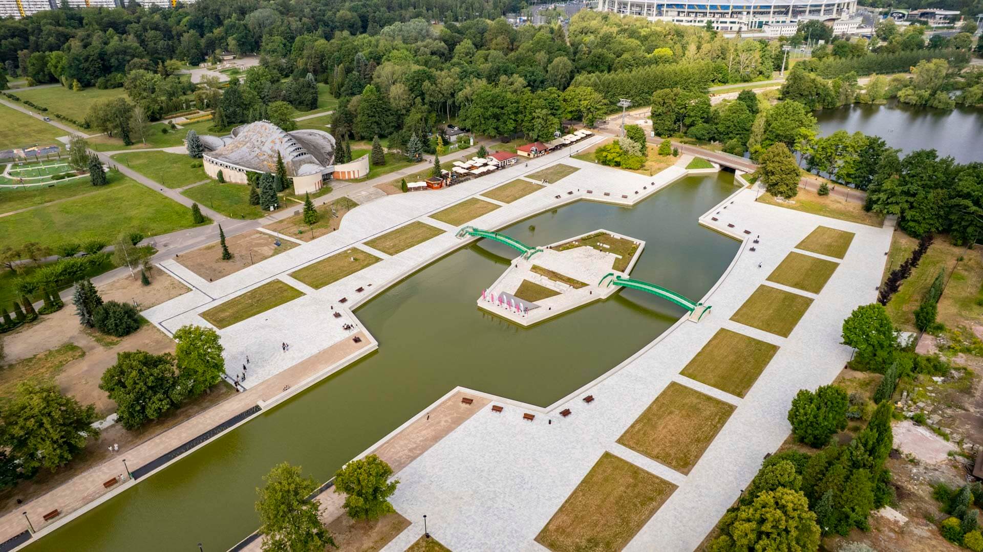 Kanał Regatowy w Parku Śląskim po modernizacji