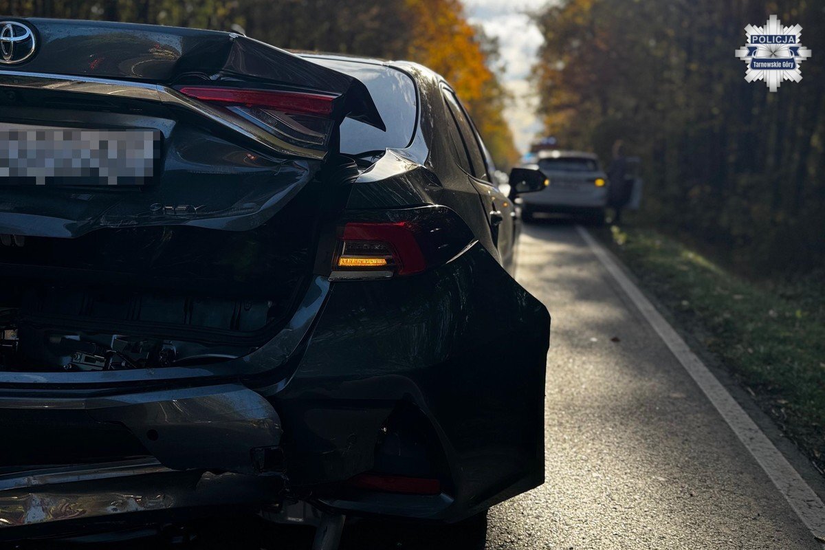 Kolizja na DK 78 między Bytomiem i Tarnowskimi Górami