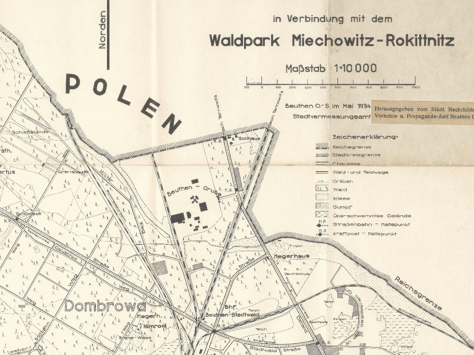 Mapa Stroszka z okresu międzywojennego - Fotopolska.eu/Rafał Eckiert