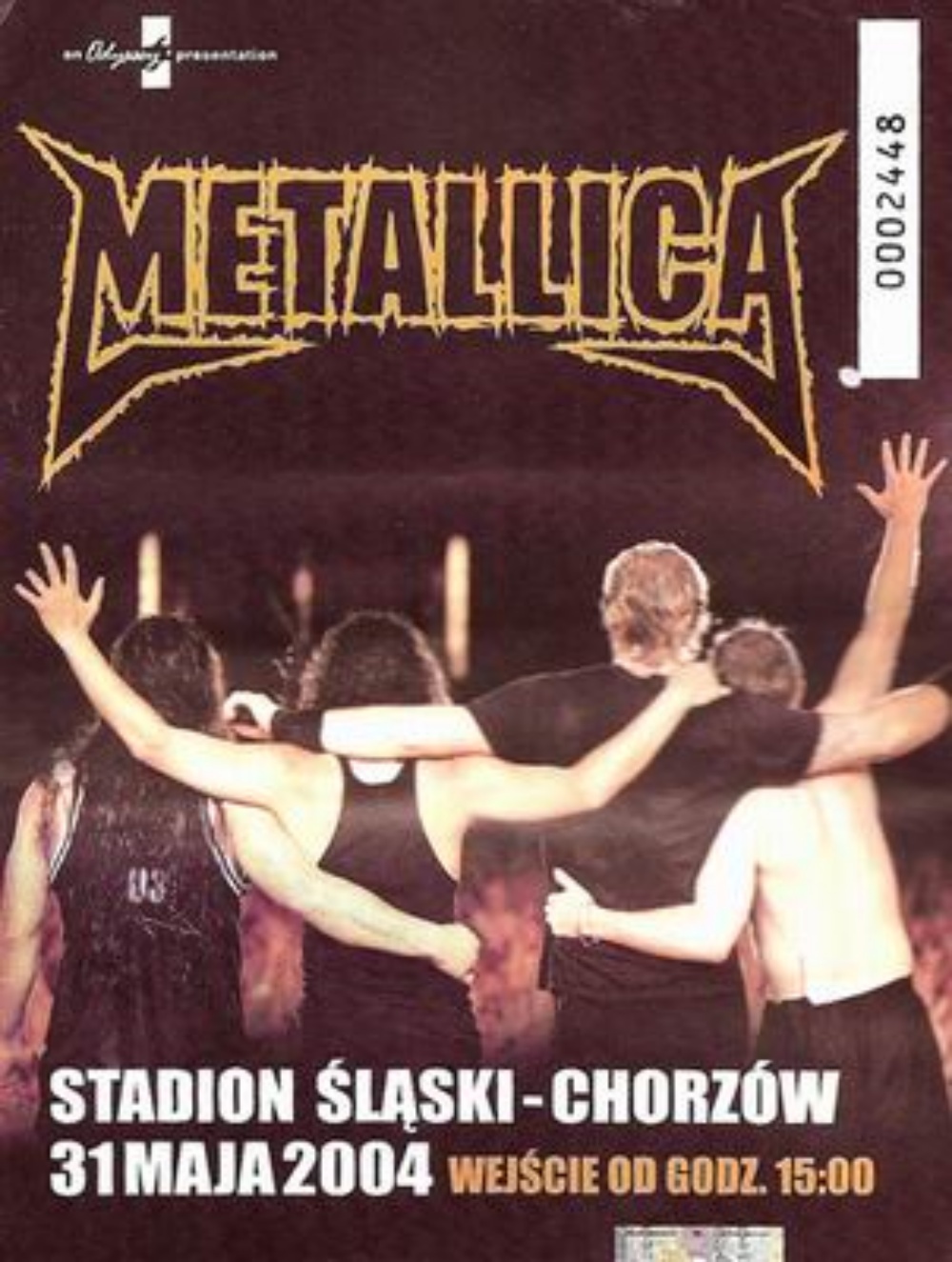 Metallica na Stadionie Śląskim w 2004 r.