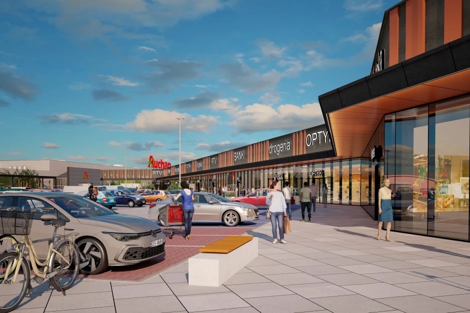 Mikołów Park przy CH Auchan, wizualizacja