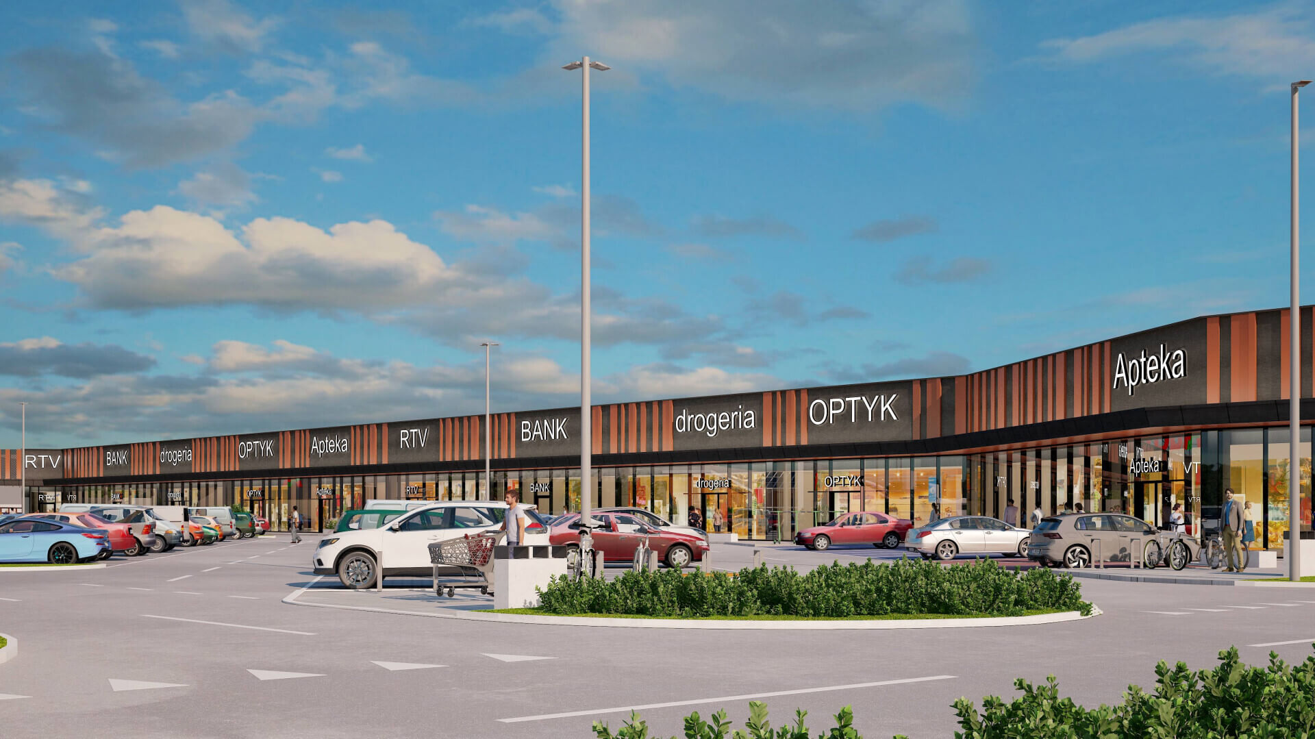 Mikołów Park przy CH Auchan, wizualizacja