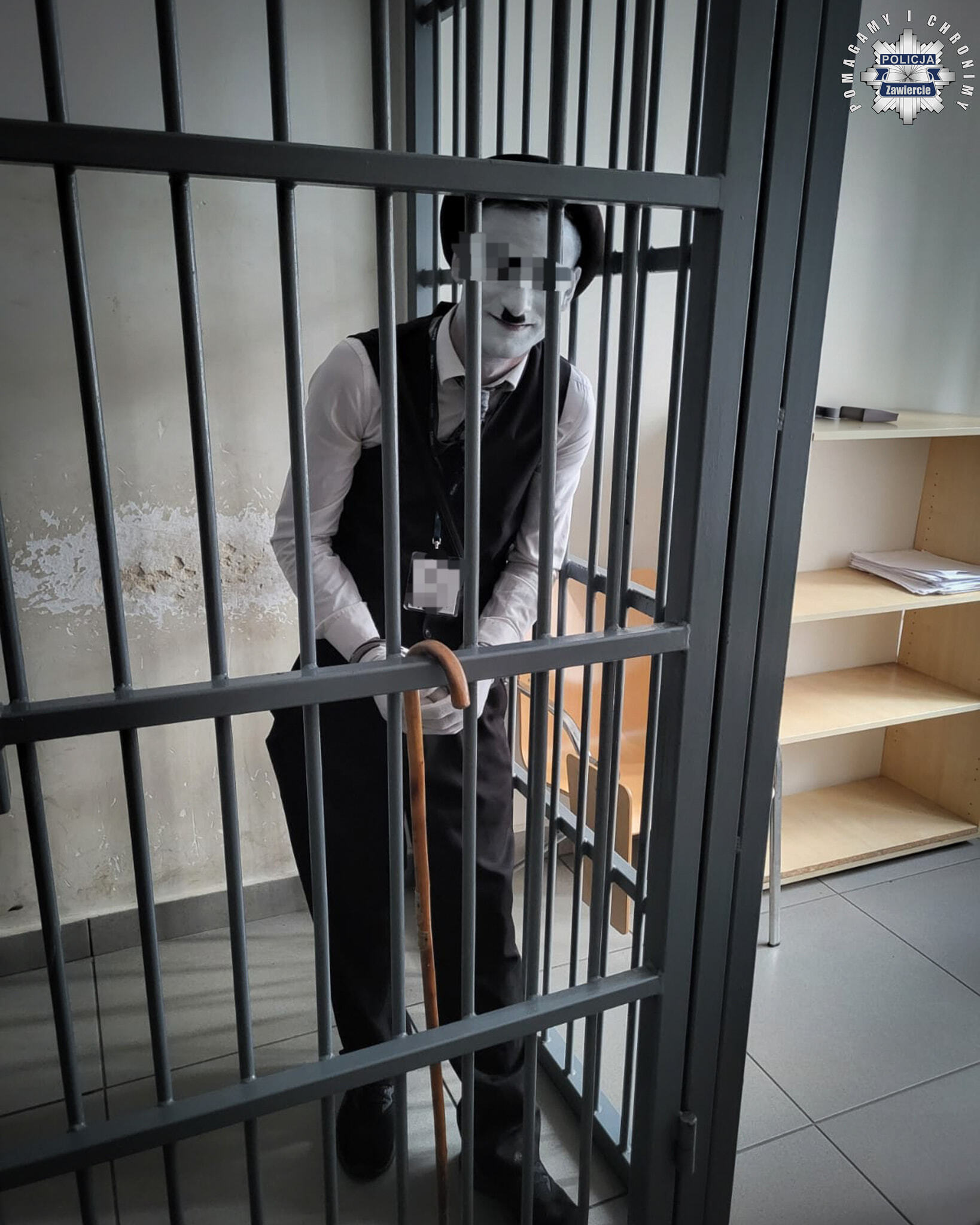 "Nawet cisza może być podejrzana" - Policjanci z Zawiercia zatrzymali mima