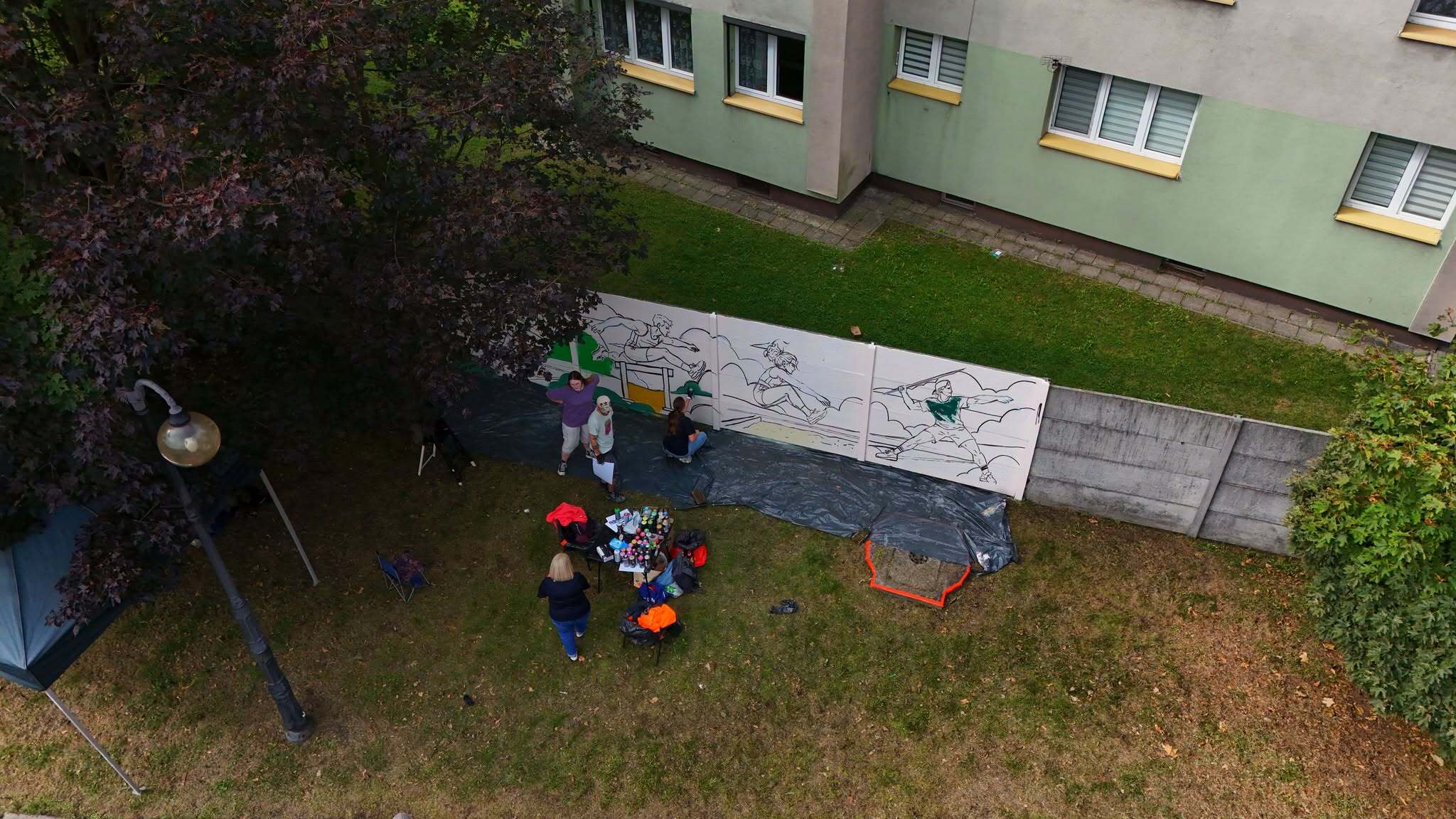 Mural chorzow stadion osmyczan7