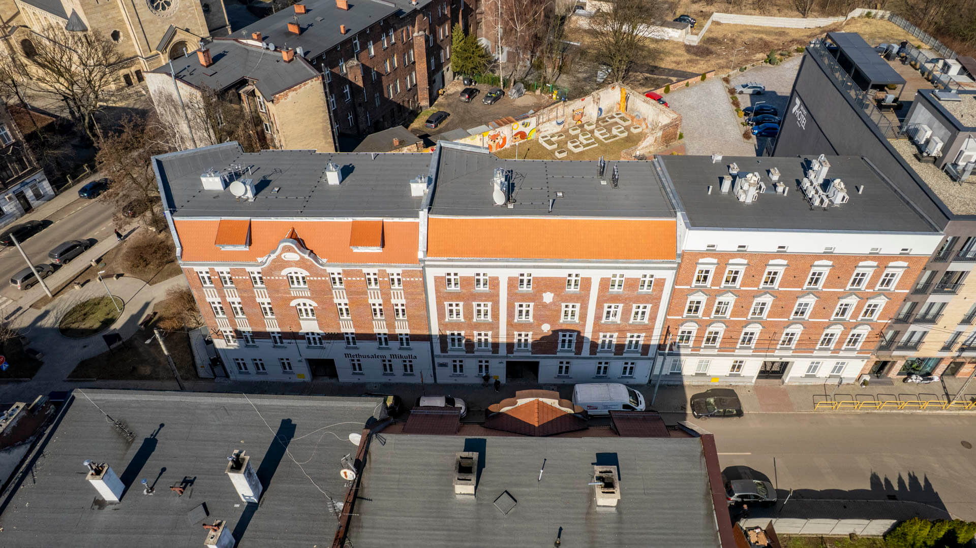 Wyremontowane kamienice przy ulicy Musialika w Bytomiu