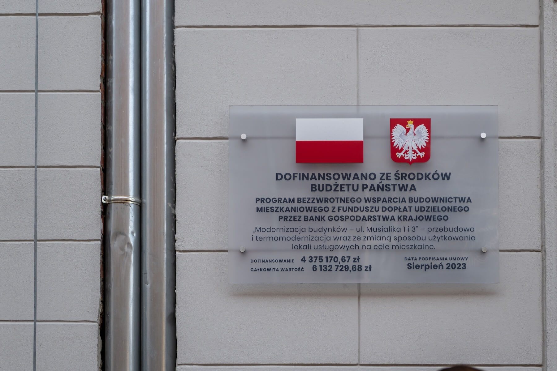 Wyremontowane kamienice przy ul. Musialika 1-3