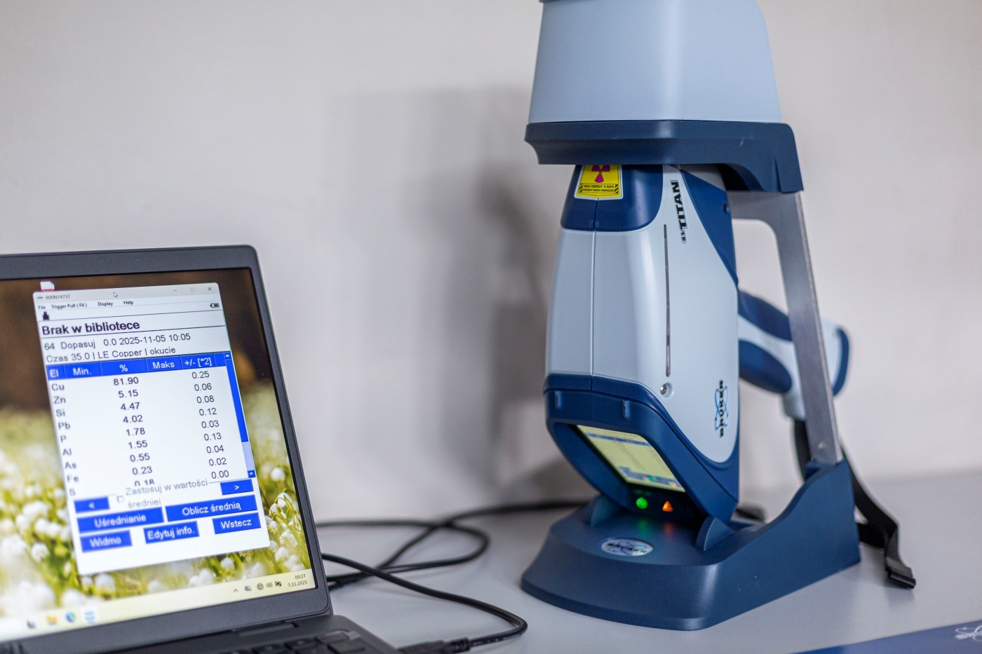 Muzeum gornoslaskie spektrometr 5