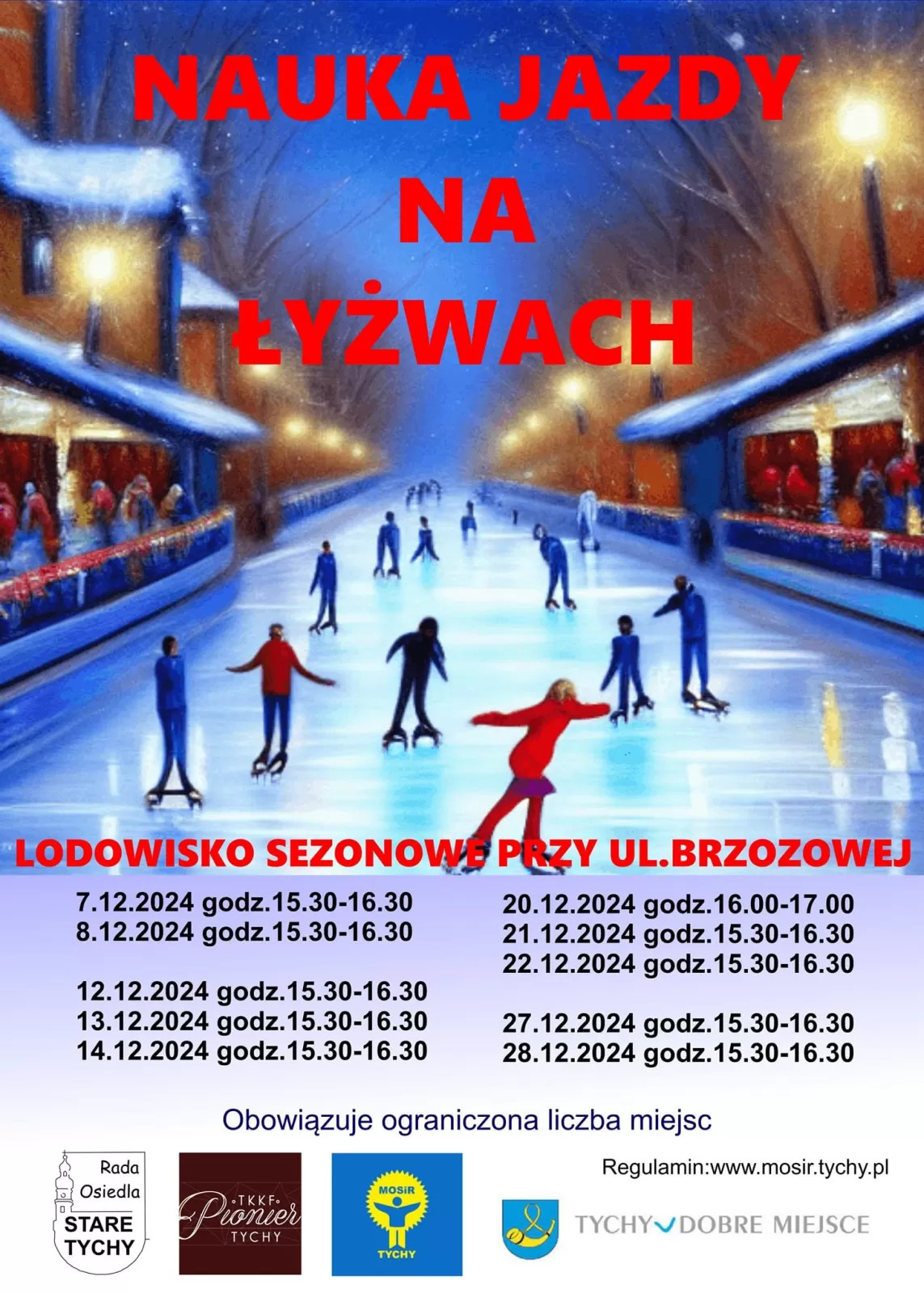 Nauka jazdy na łyżwach z MOSiR w Tychach 2024