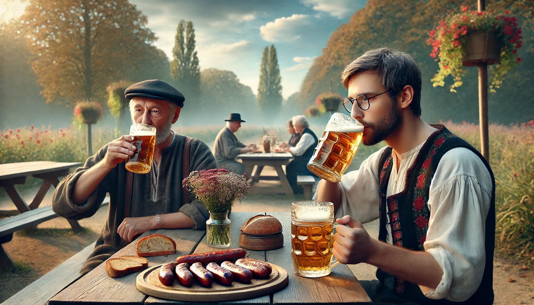 Niepark slazacy przy piwie