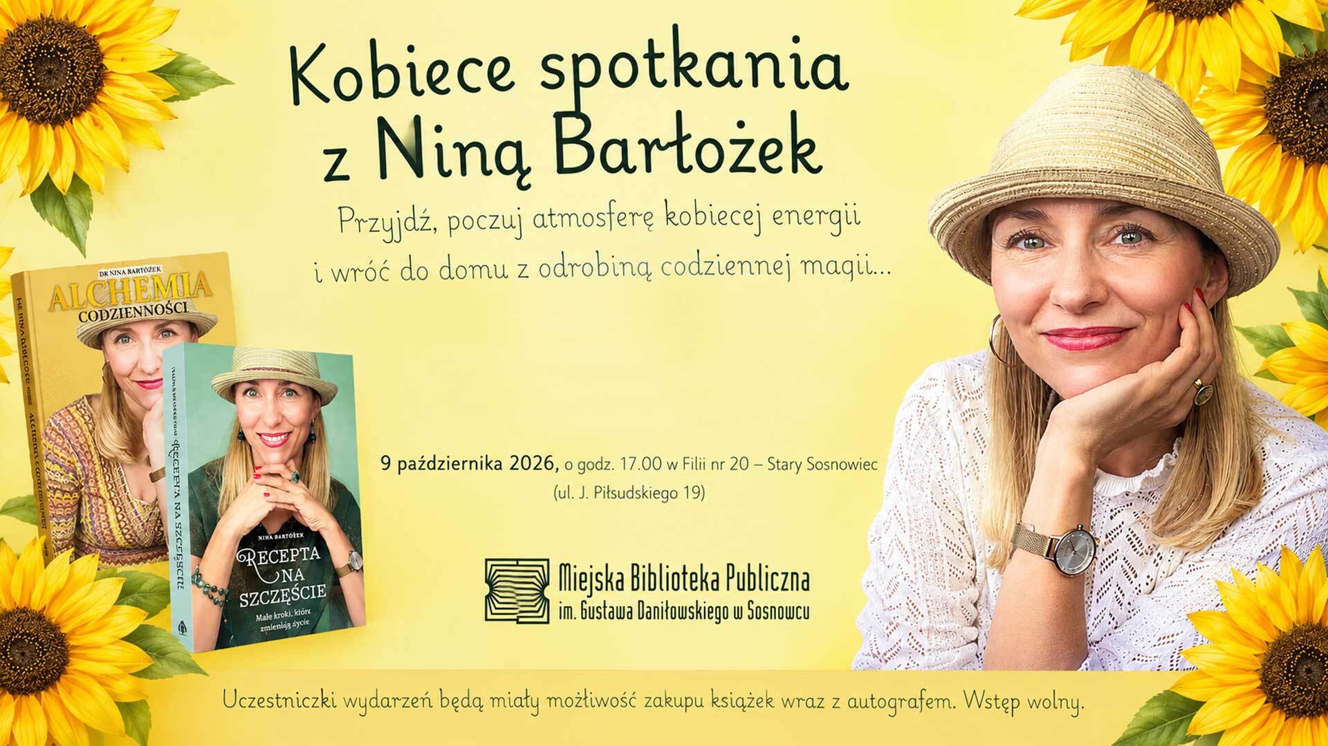 Jak radzić sobie z codziennością? Dr Nina Barłożek spotka się z czytelniczkami w Sosnowcu