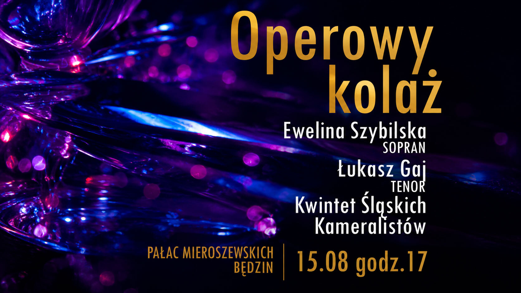 Koncert „Operowy kolaż” w parku przy Pałacu Mieroszewskich w Będzinie