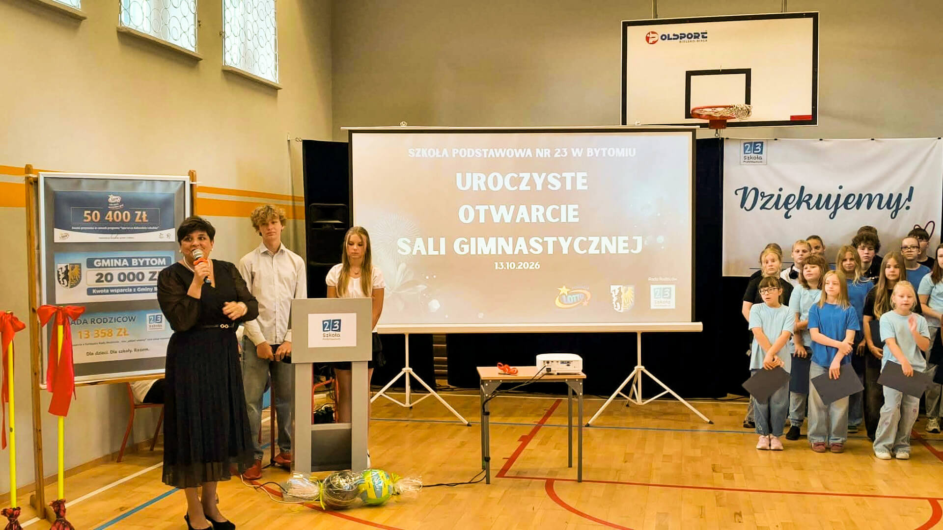 Otwarcie sali gimnastycznej SP23 po remoncie