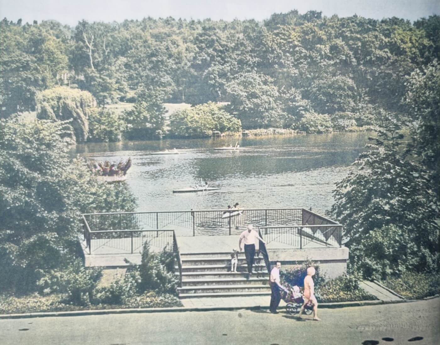 Park slaski kanal regatowy duzy staw archiwalne zdjecia 16