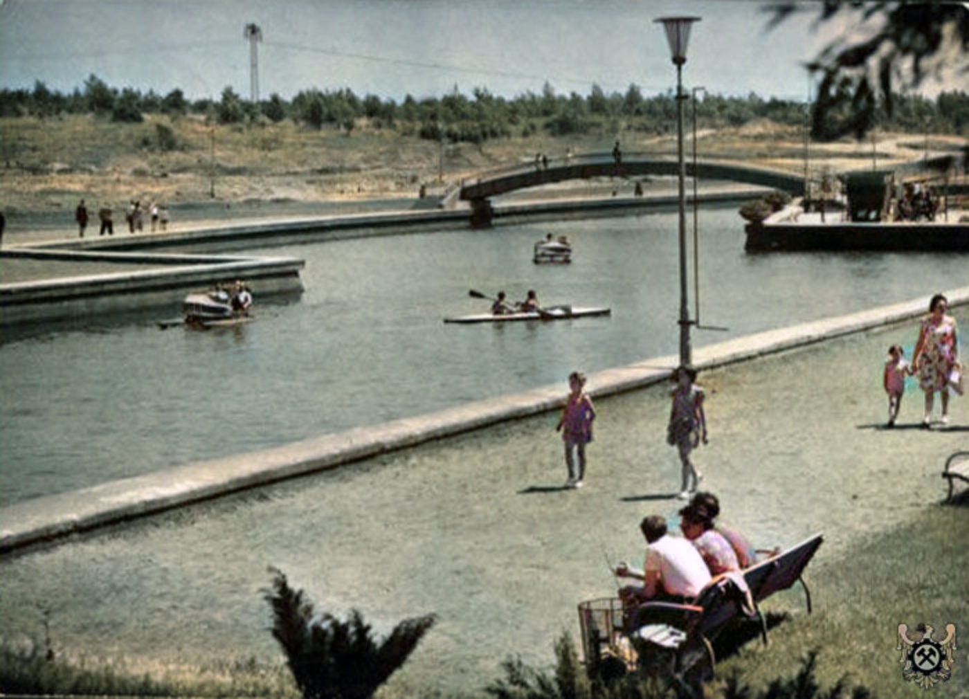 Park slaski kanal regatowy duzy staw archiwalne zdjecia 4