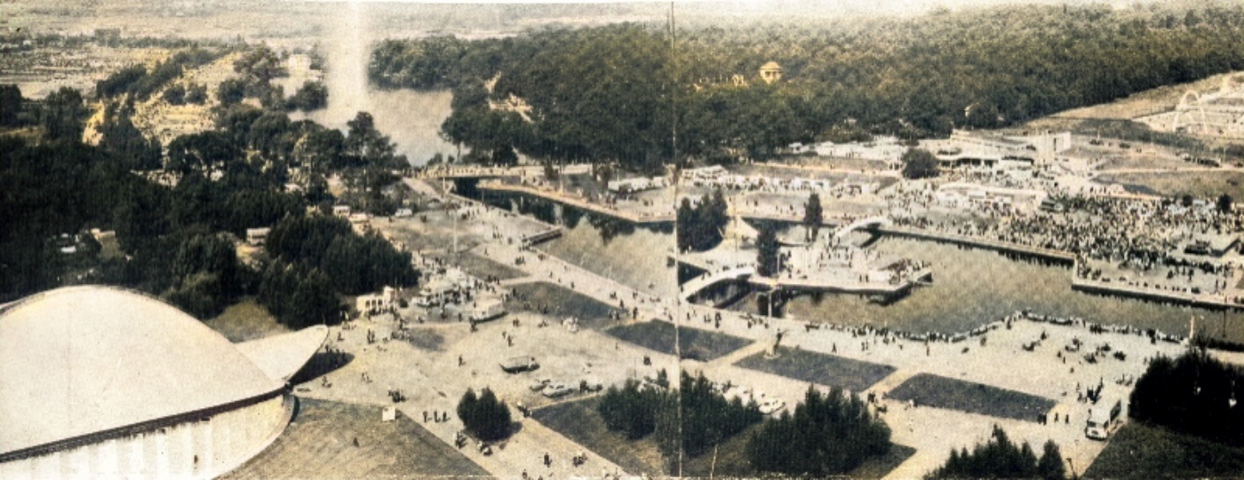 Park slaski kanal regatowy duzy staw archiwalne zdjecia 5