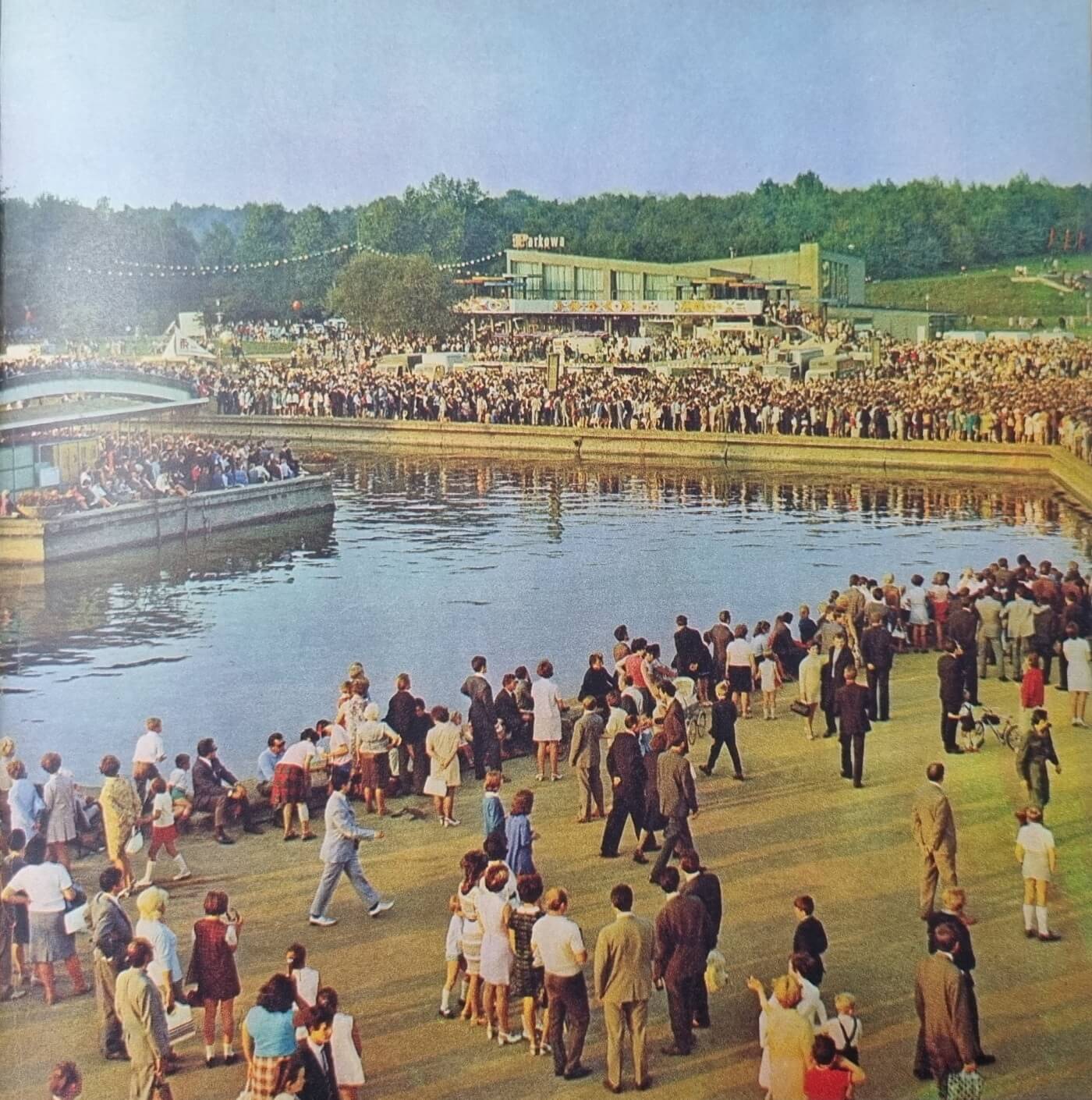 Park slaski kanal regatowy duzy staw archiwalne zdjecia 6