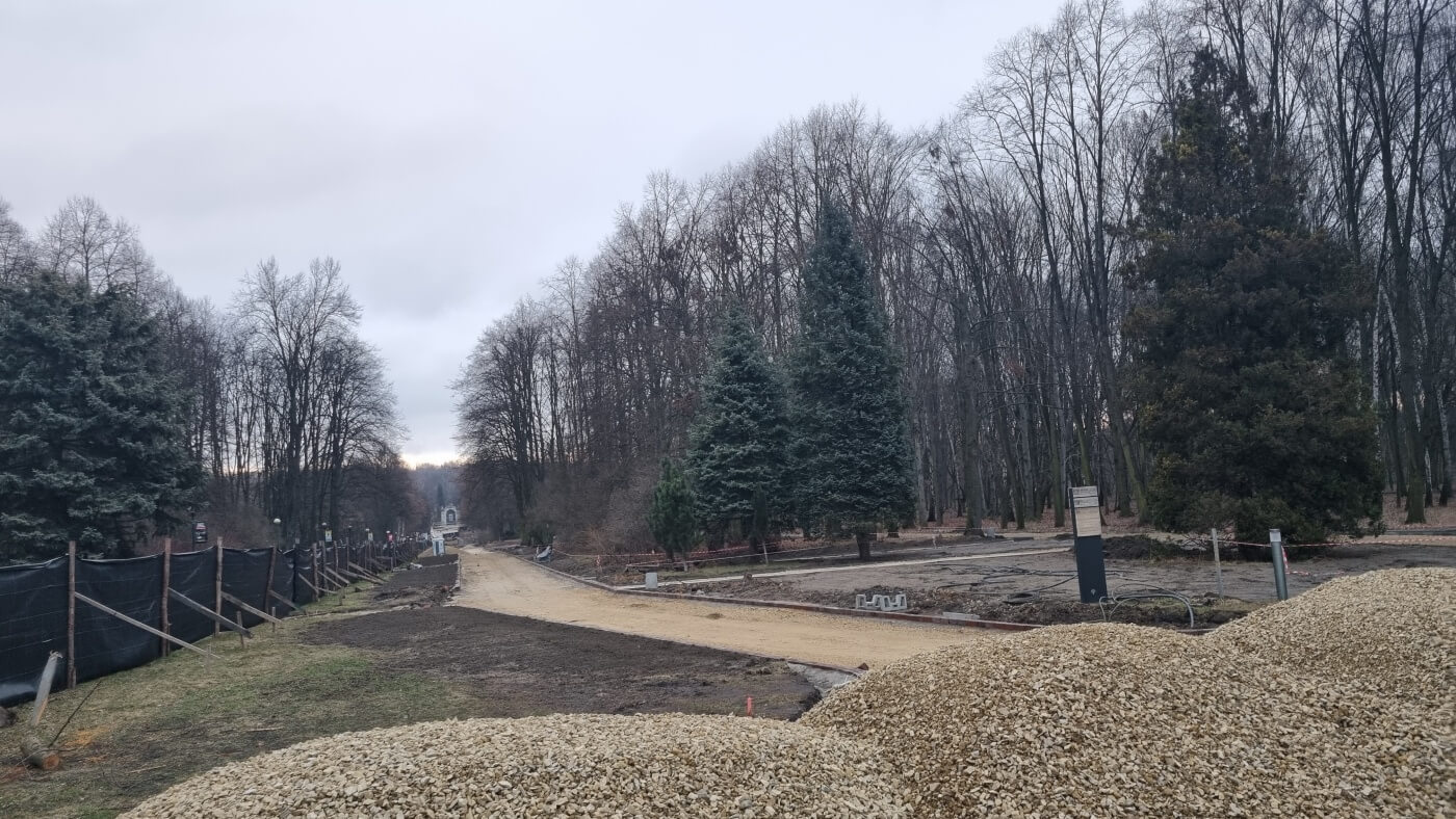 Park slaski remont aleji zyrafy 12