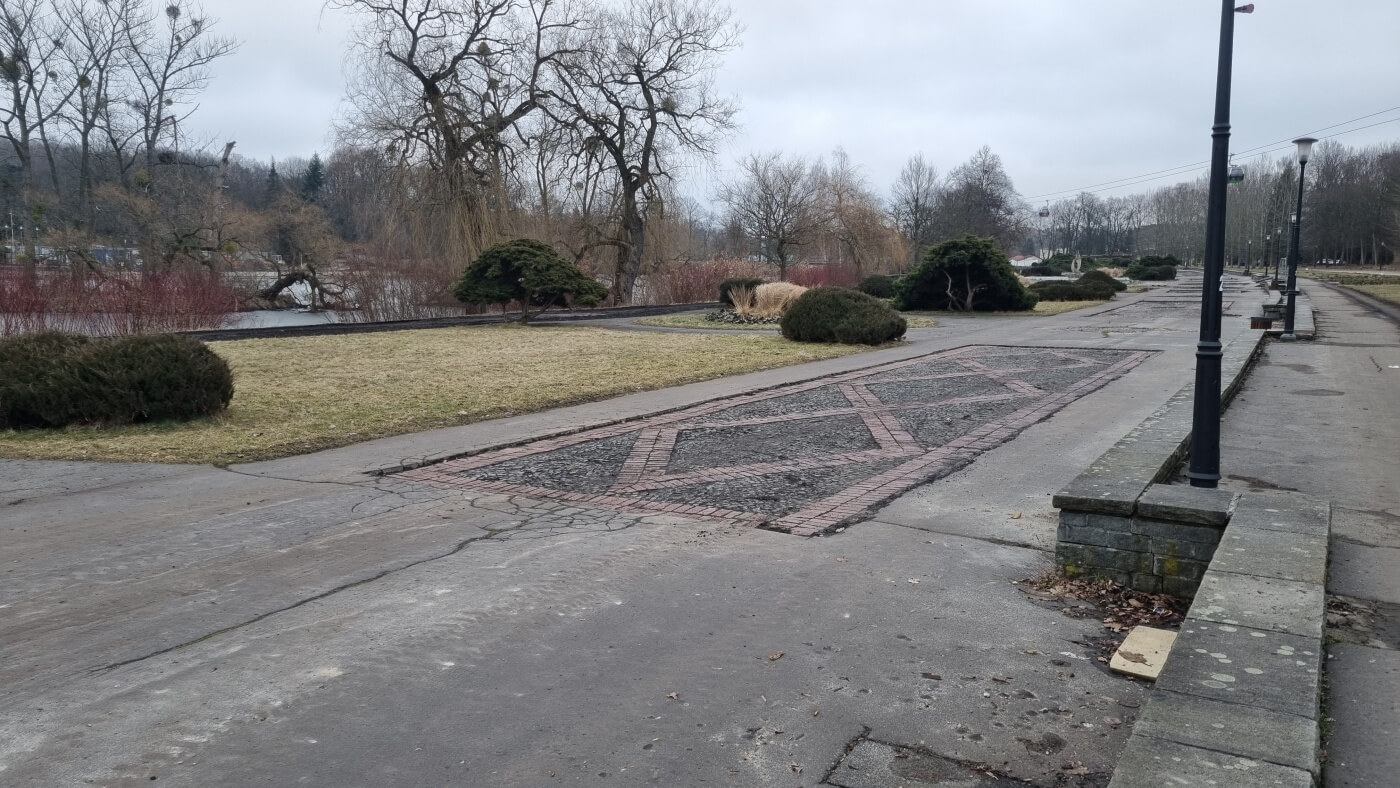 Park slaski remont promenady zietka 10