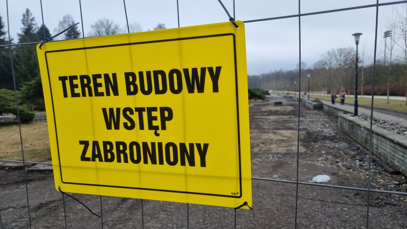 Park slaski remont promenady zietka 2