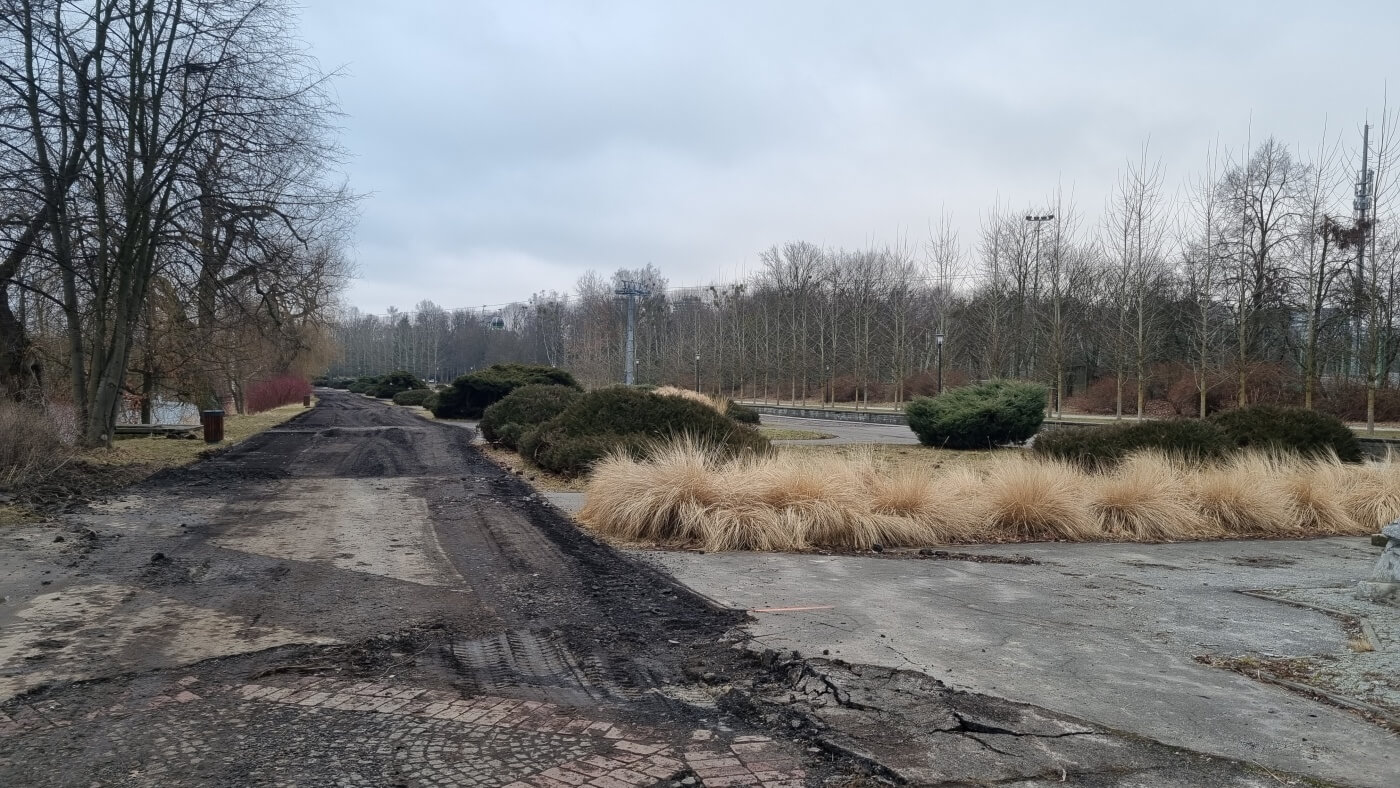 Park slaski remont promenady zietka 9