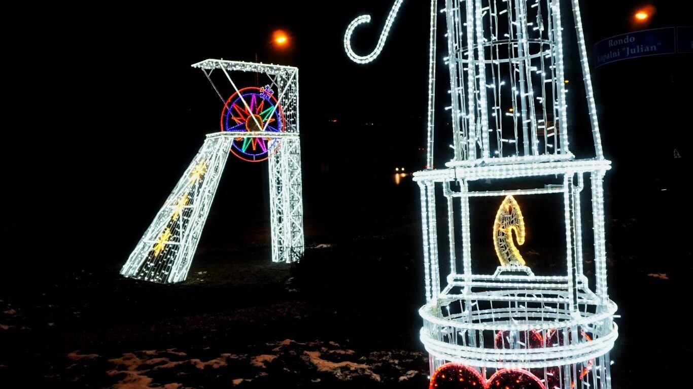 Świąteczne ozdoby w Piekarach Śląskich