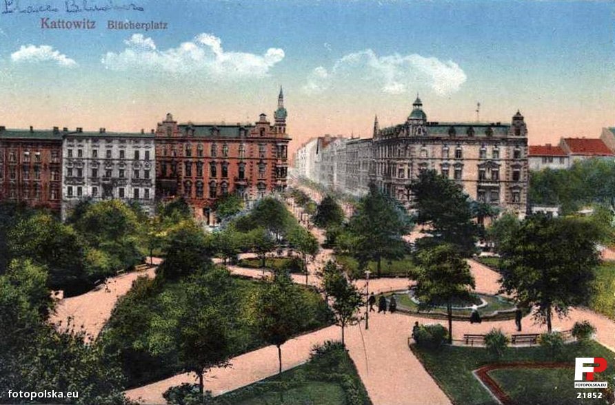 Plac Miarki jeszcze jako Blücherplatz