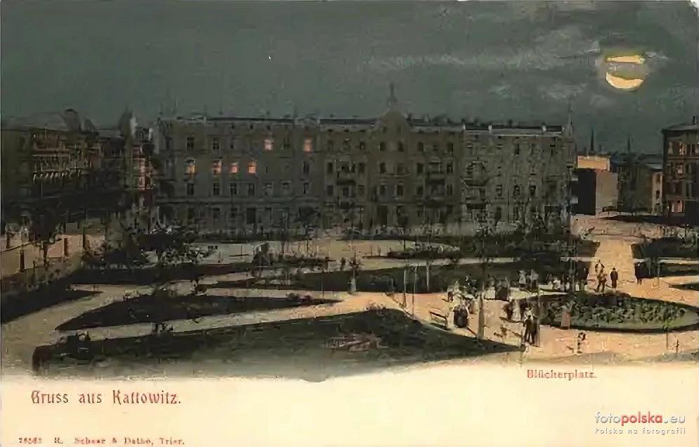 Plac Miarki jeszcze jako Blücherplatz