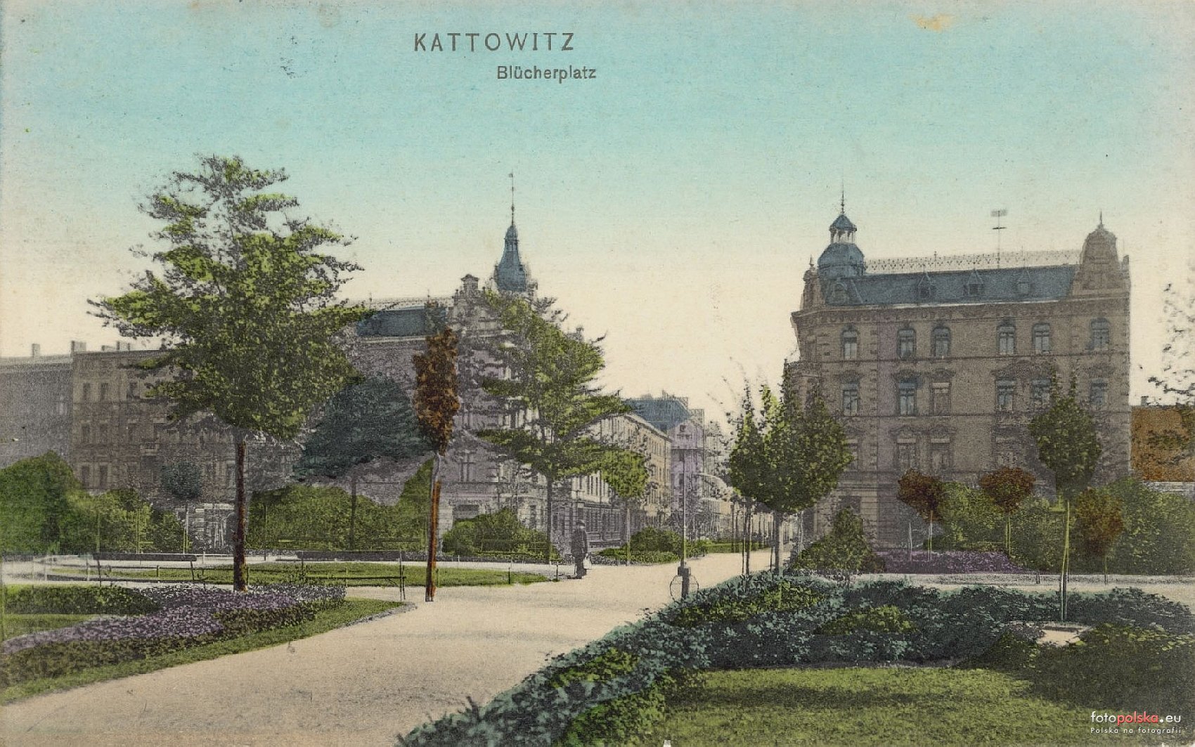 Plac Miarki jeszcze jako Blücherplatz