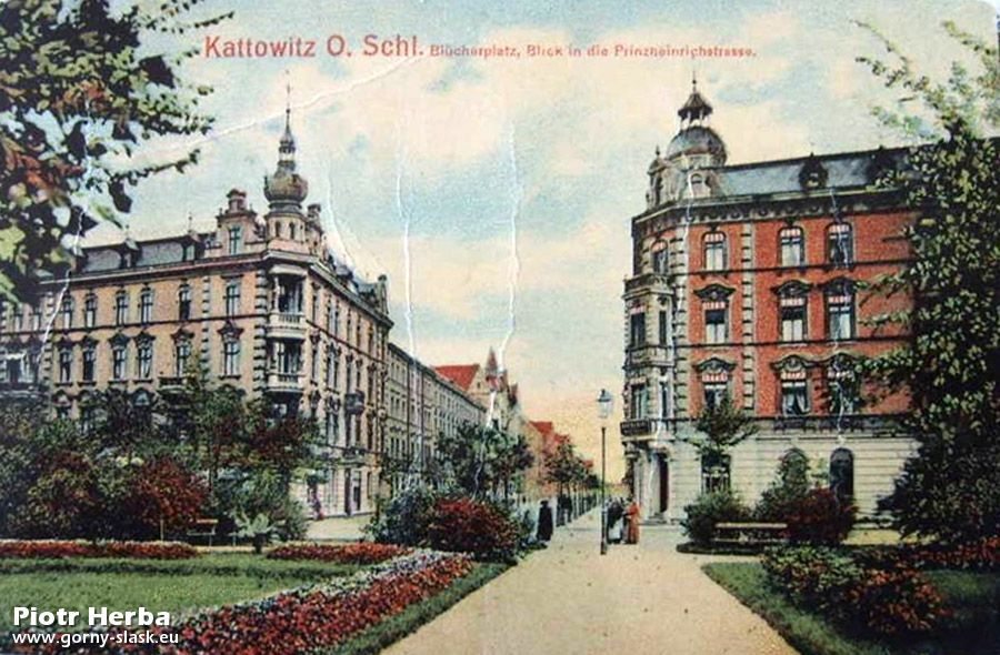 Plac Miarki jeszcze jako Blücherplatz