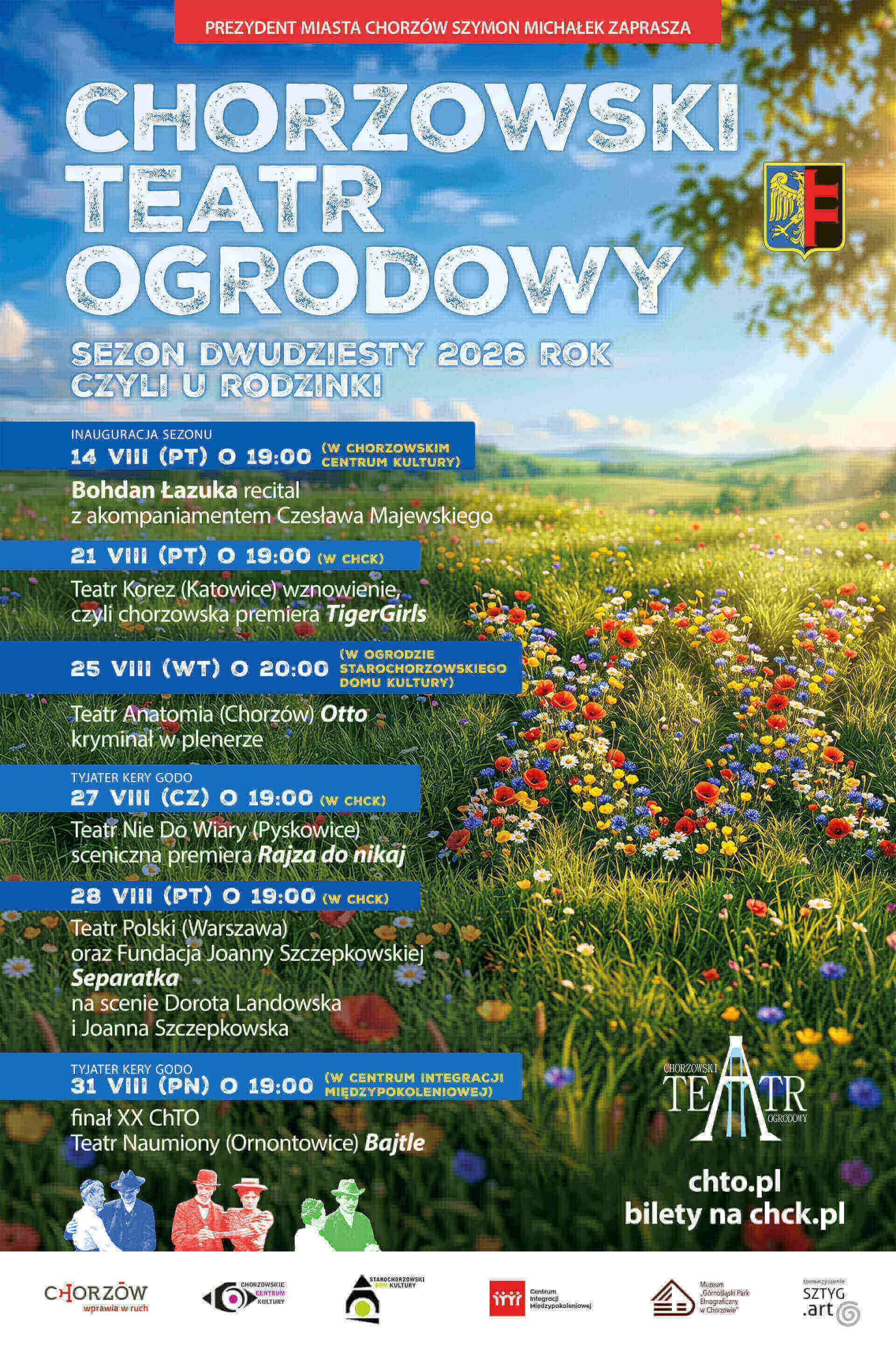 Plakat XX Chorzowski Teatr Ogrodowy