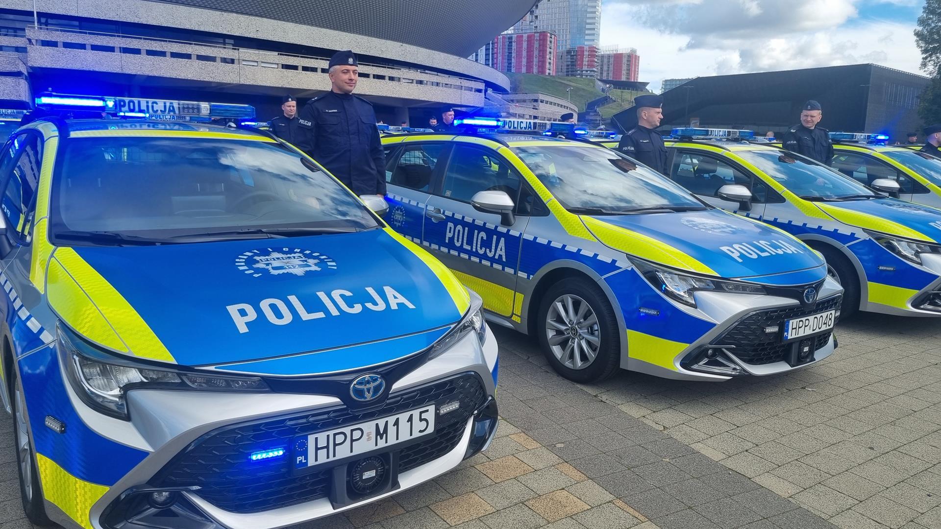 Nowe radiowozy Śląskiej Policji dofinansował Wojewódzki Fundusz Ochrony Środowiska i Gospodarki Wodnej