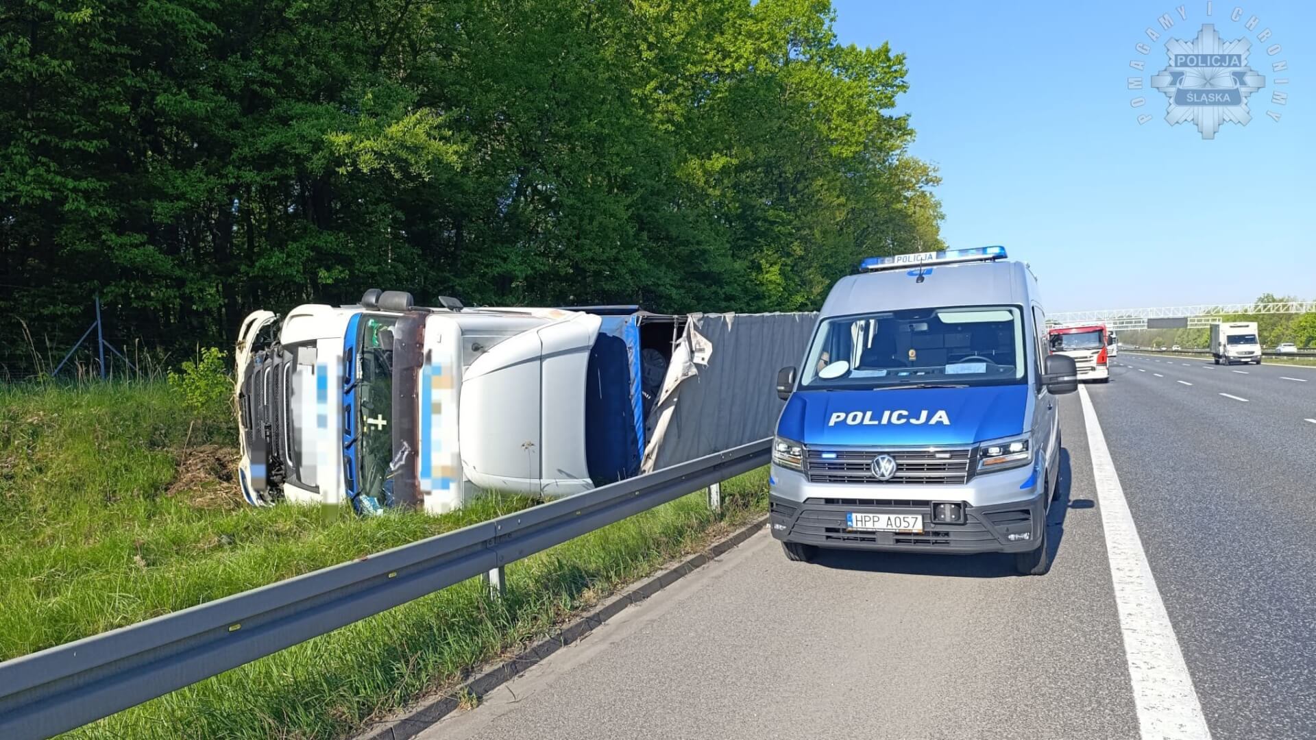 Zdarzenie drogowe na autostradzie A4 na wysokości Rudy Śląskiej